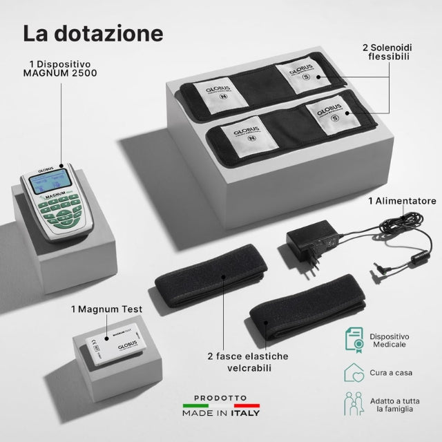 Globus Magnum 2500 magnetoterapia a 2 canali, 52 programmi