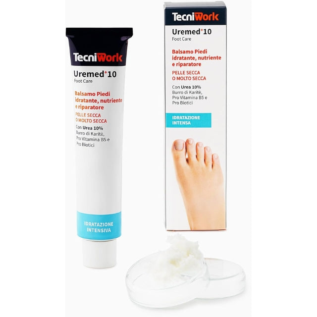 Uremed +10 bálsamo para pies con urea al 10 % para piel seca, 75 ml