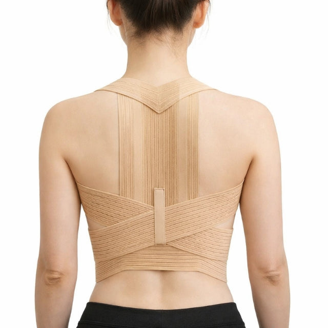 Kefrell cross-strap posture corrector with spiral stays