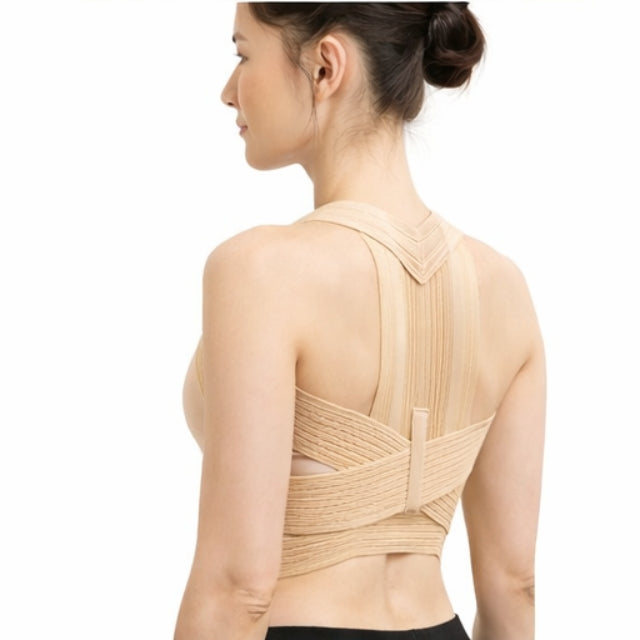 Kefrell cross-strap posture corrector with spiral stays