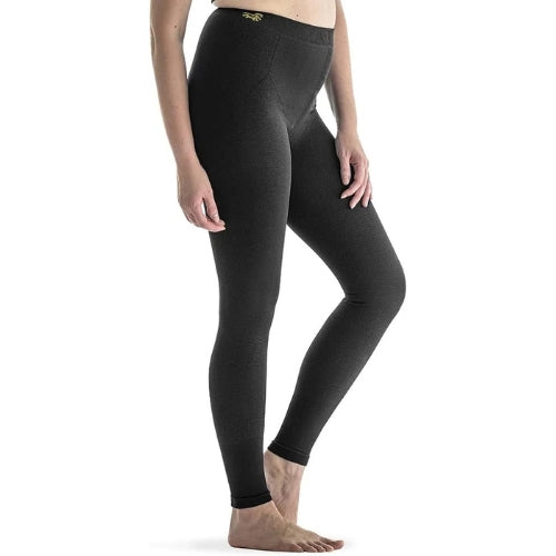 Solidea Be You Tonic Curvy micro-massage leggings, black, 15/21 mmHg