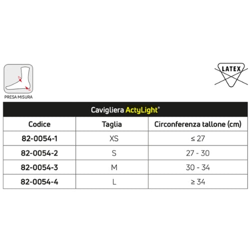 Tobillera modular DonJoy ActyLight con vendaje en ocho