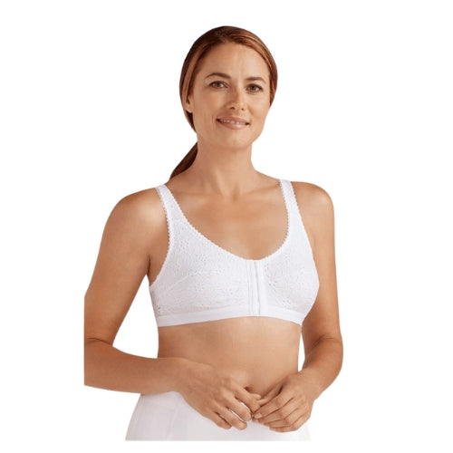 Amoena Sandra Post-Surgery Cotton Bra with Front Closure