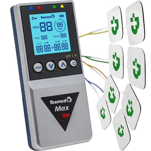 Tesmed Max 830 Professional TENS EMS Stimulator, 4 Channels
