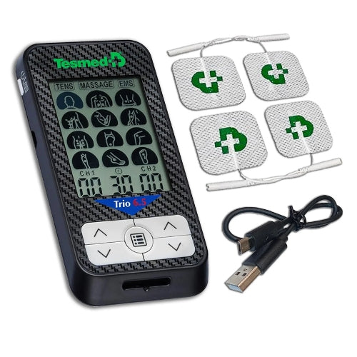 Tesmed Trio 6.5 wiederaufladbares Reizstromgerät EMS TENS Massage