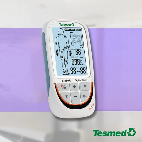 Tesmed TE-880R Plus Reizstromgerät EMS TENS Massage, 73 Programme