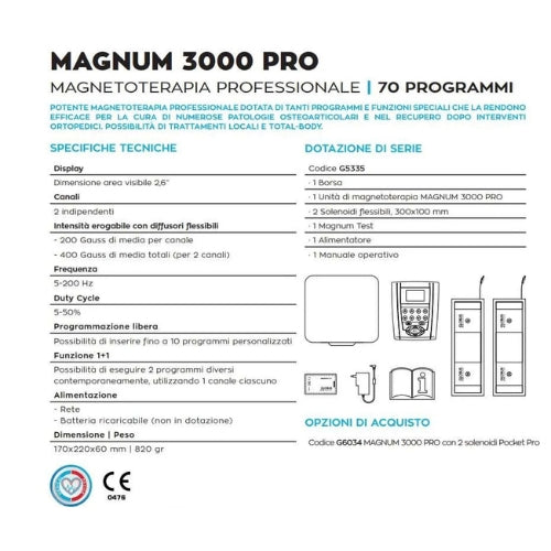 Globus Magnum 3000 Pro equipo de magnetoterapia