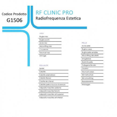 Globus RF Clinic PRO radiofrequenza professionale viso e corpo