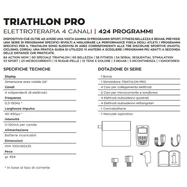 Globus Triathlon Pro Elektrostimulationsgerät mit 424 Programmen