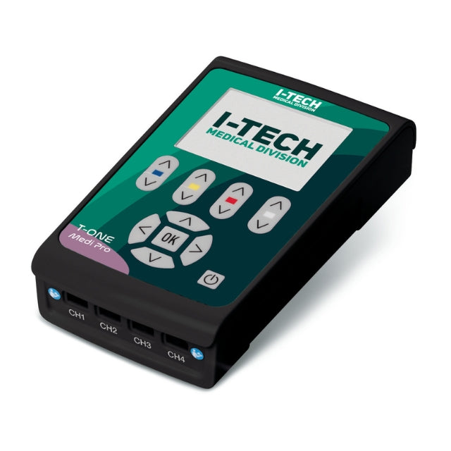 I-Tech T-One Medi Pro elettrostimolatore a 4 canali, 100+ programmi