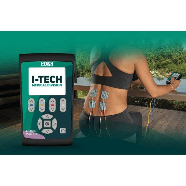 I-Tech T-One Medi Pro elettrostimolatore a 4 canali, 100+ programmi