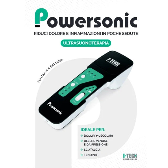 I-Tech Powersonic, equipo de ultrasonidos portátil con batería, 1 MHz