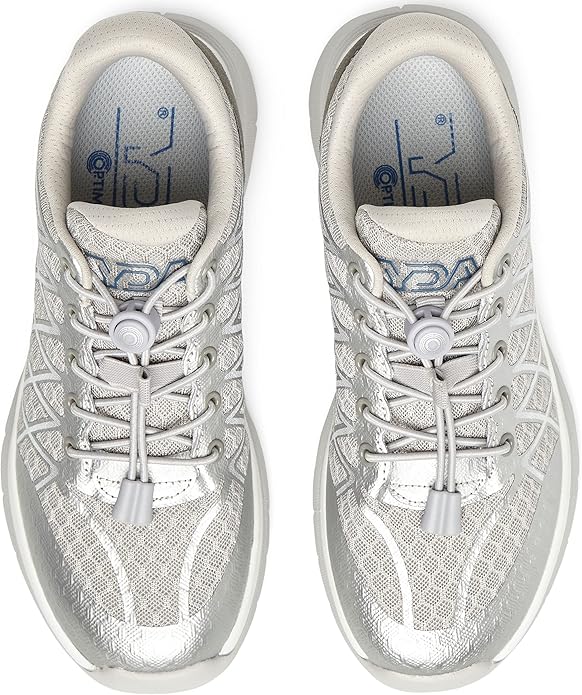 Optima Molliter YDA Silver, sneaker femme à semelle grise