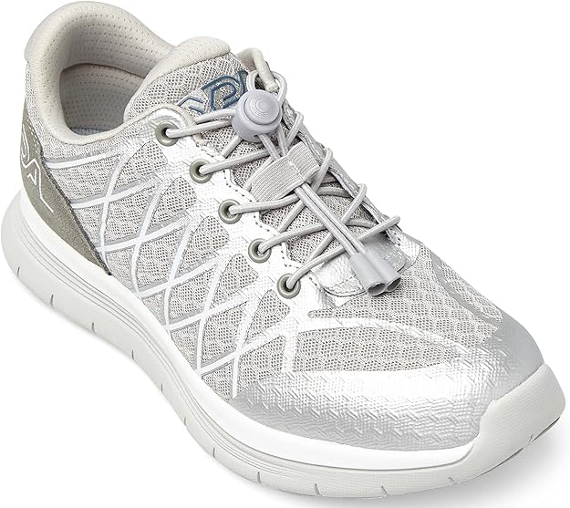 Optima Molliter YDA Silver, sneaker femme à semelle grise