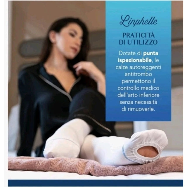 Linphelle Thigh-High Anti-Embolism Stockings K1 18-21 mmHg