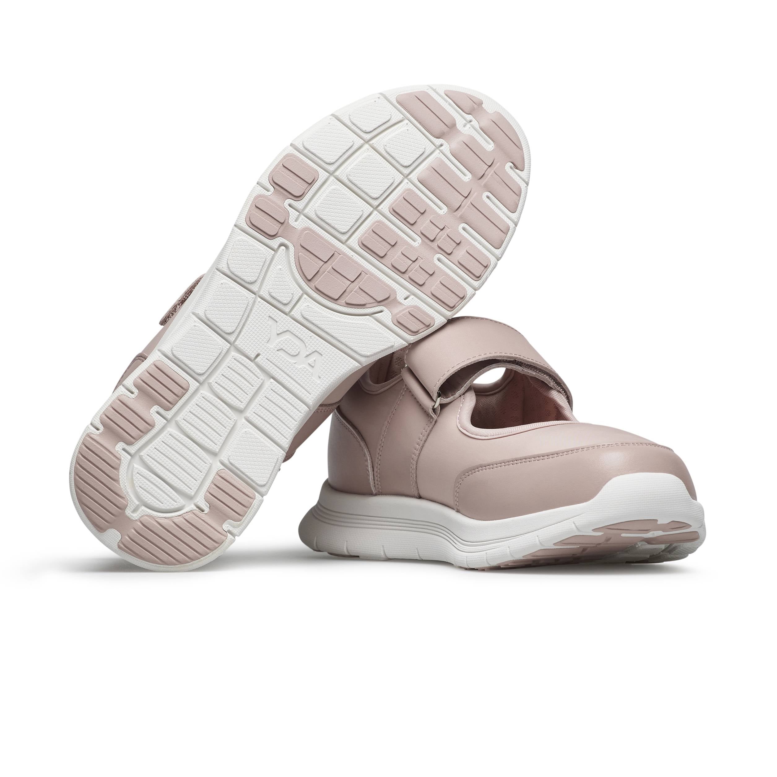 YDA Roby Optima Molliter Nude Sneakers, Hook-and-Loop, Rocker Sole