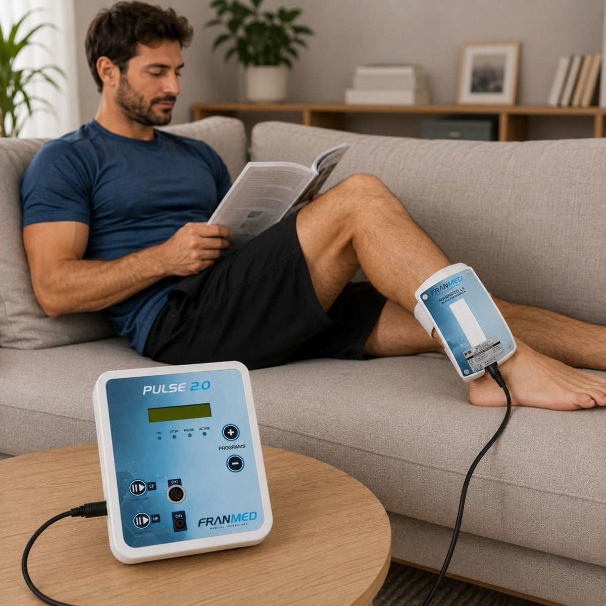 FranMed Pulse 2.0 Magnetfeldtherapiegerät HF und NF, 106 Programme