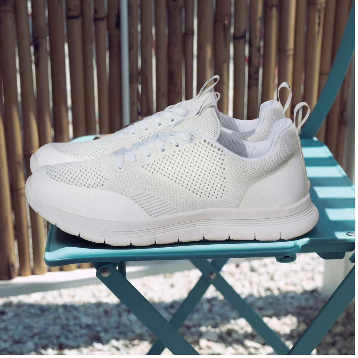 YDA Cody Sneaker Weiß, leicht, mit thermoverschweißten Einsätzen