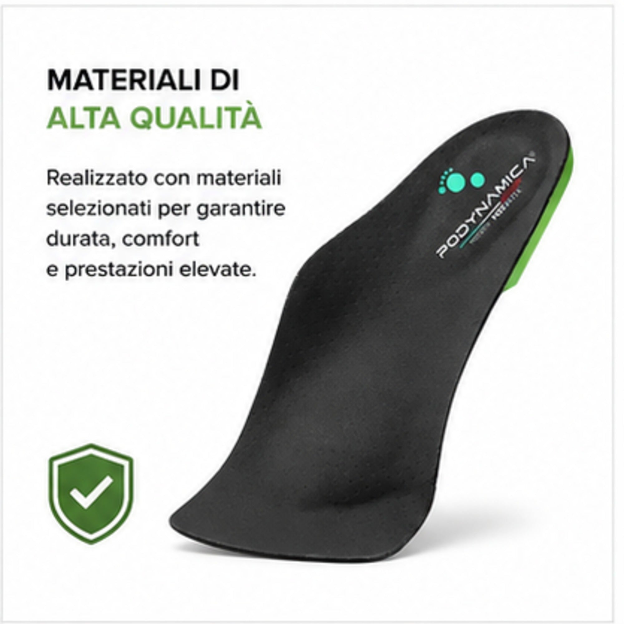 Podartis Shorty Black, plantilla ultrafina para metatarsalgia