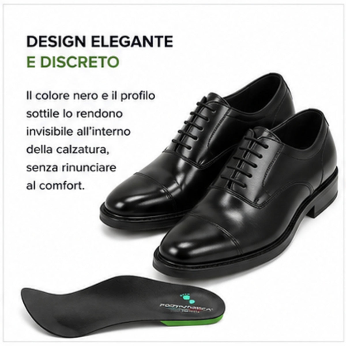 Podartis Shorty Black, plantilla ultrafina para metatarsalgia