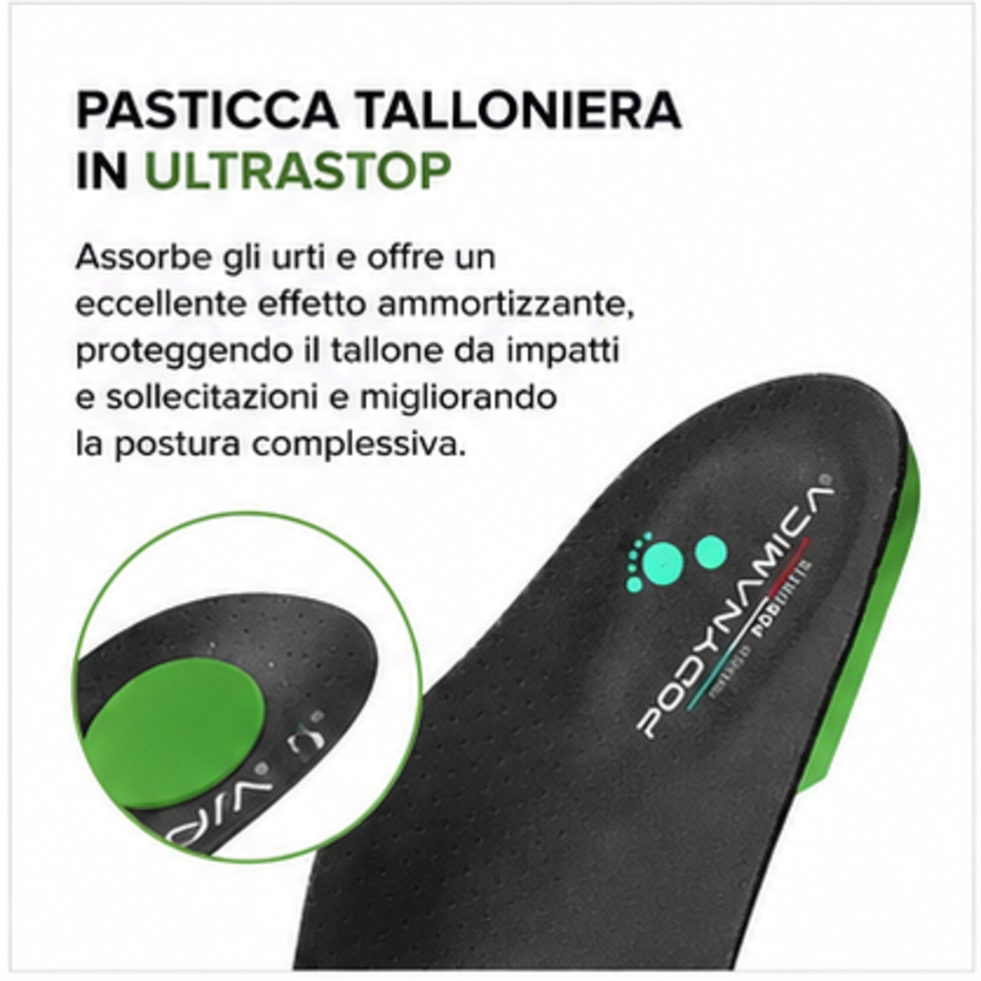 Podartis Shorty Black, plantilla ultrafina para metatarsalgia