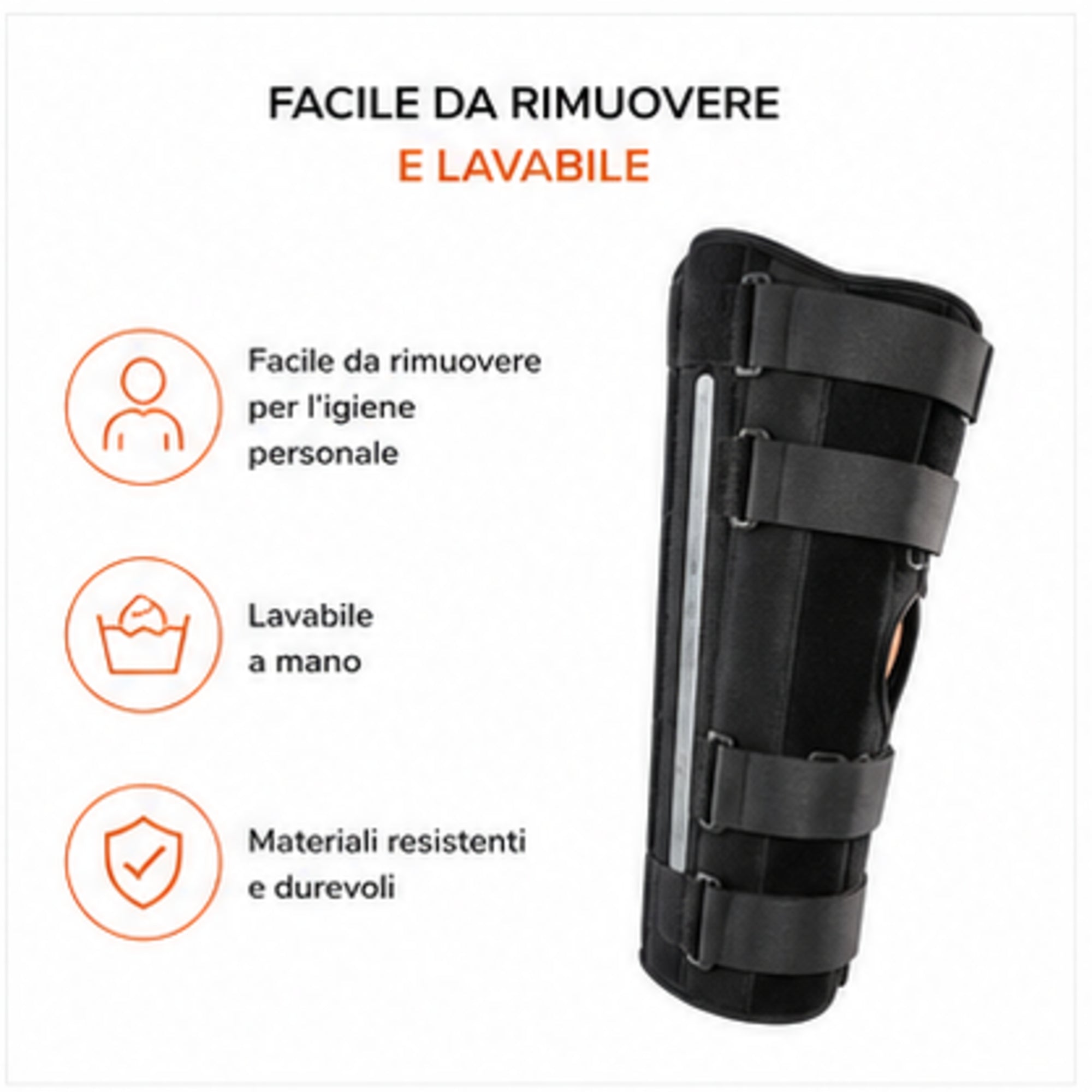 Roten Immok immobilisateur de genou à 0°, longueur 50 cm