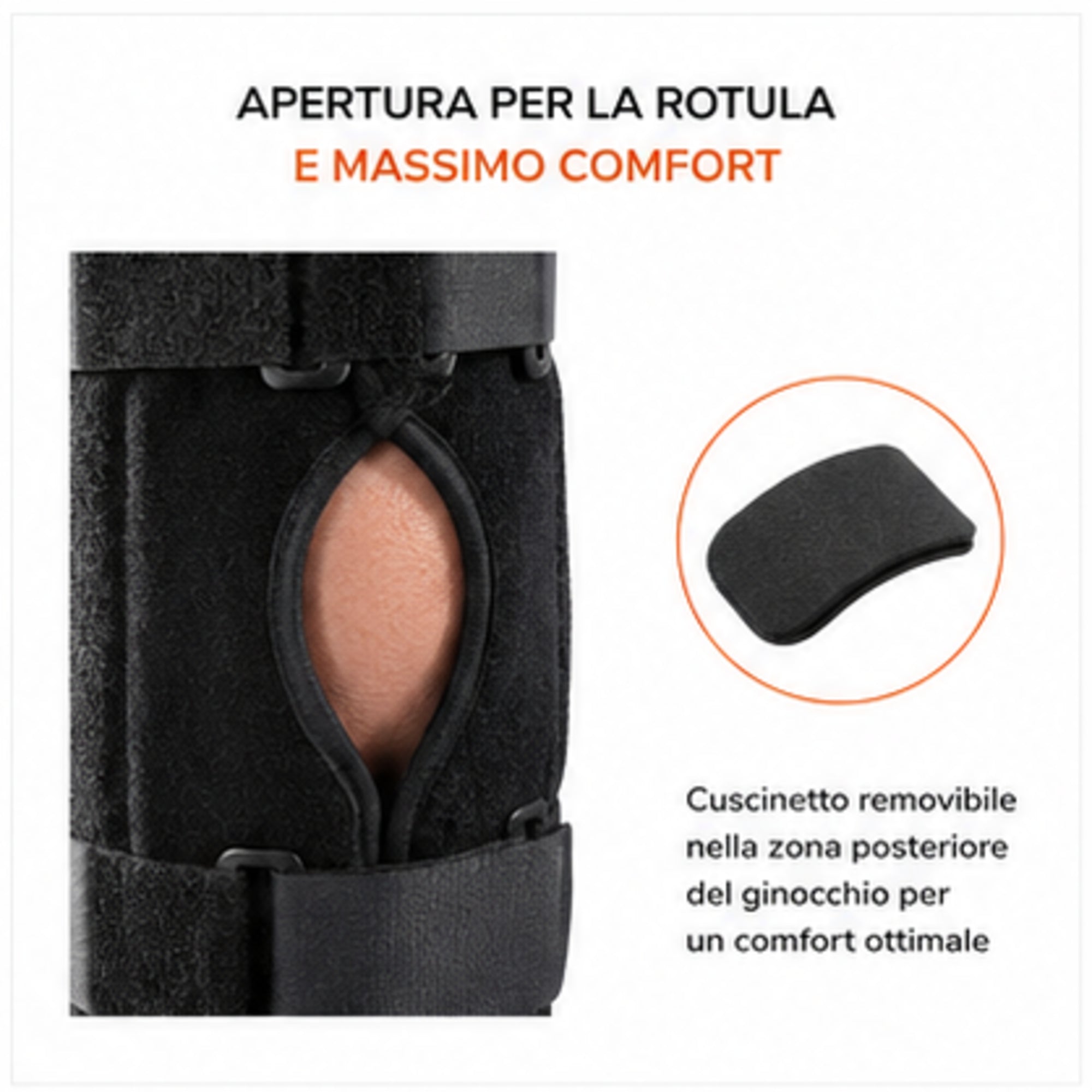 Roten Immok immobilisateur de genou à 0°, longueur 50 cm