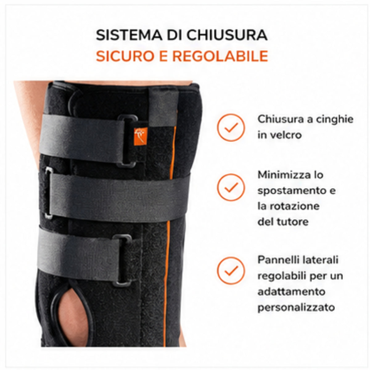 Roten Immok immobilisateur de genou à 0°, longueur 50 cm