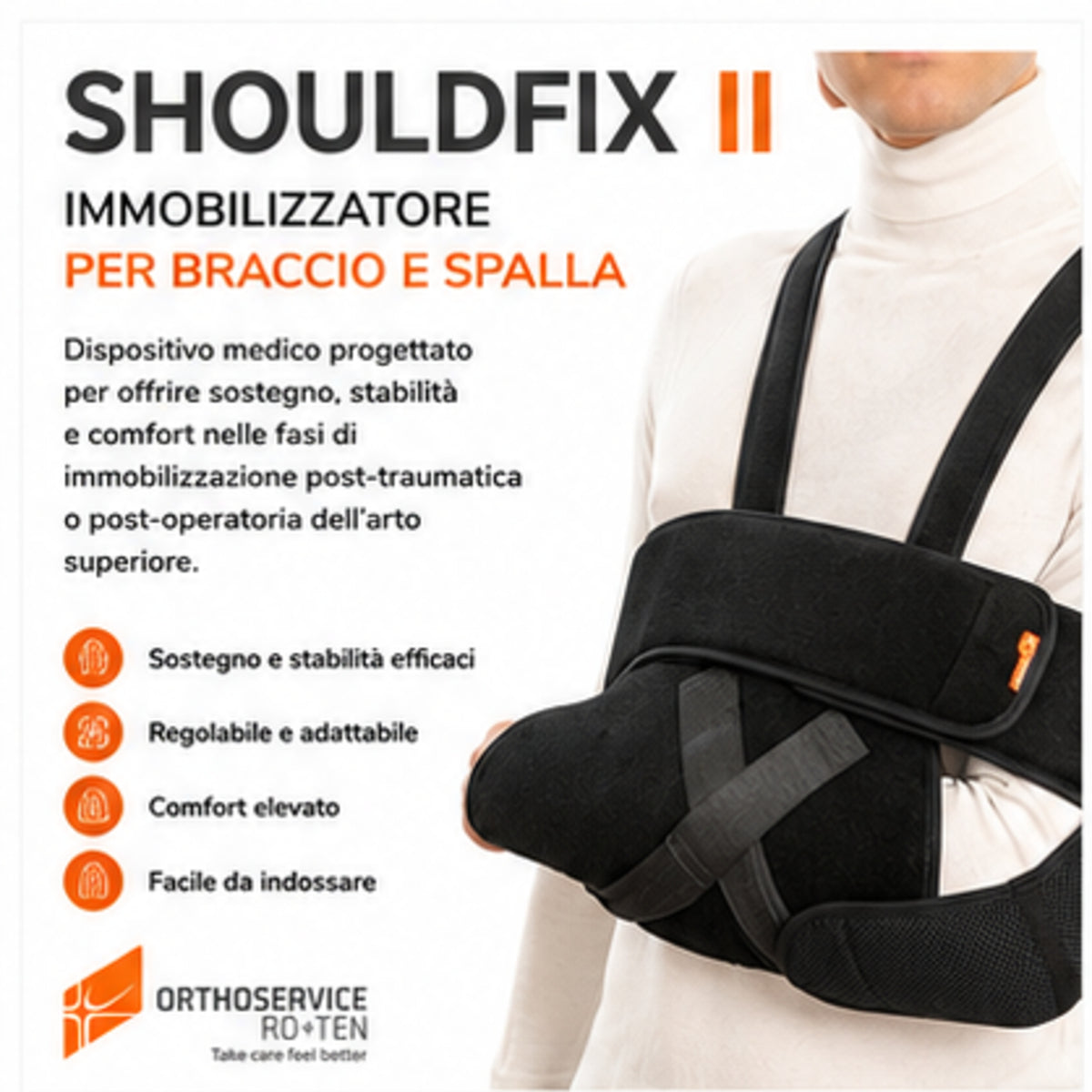 Inmovilizador hombro y brazo Roten Shouldfix II, bolsillo de codo