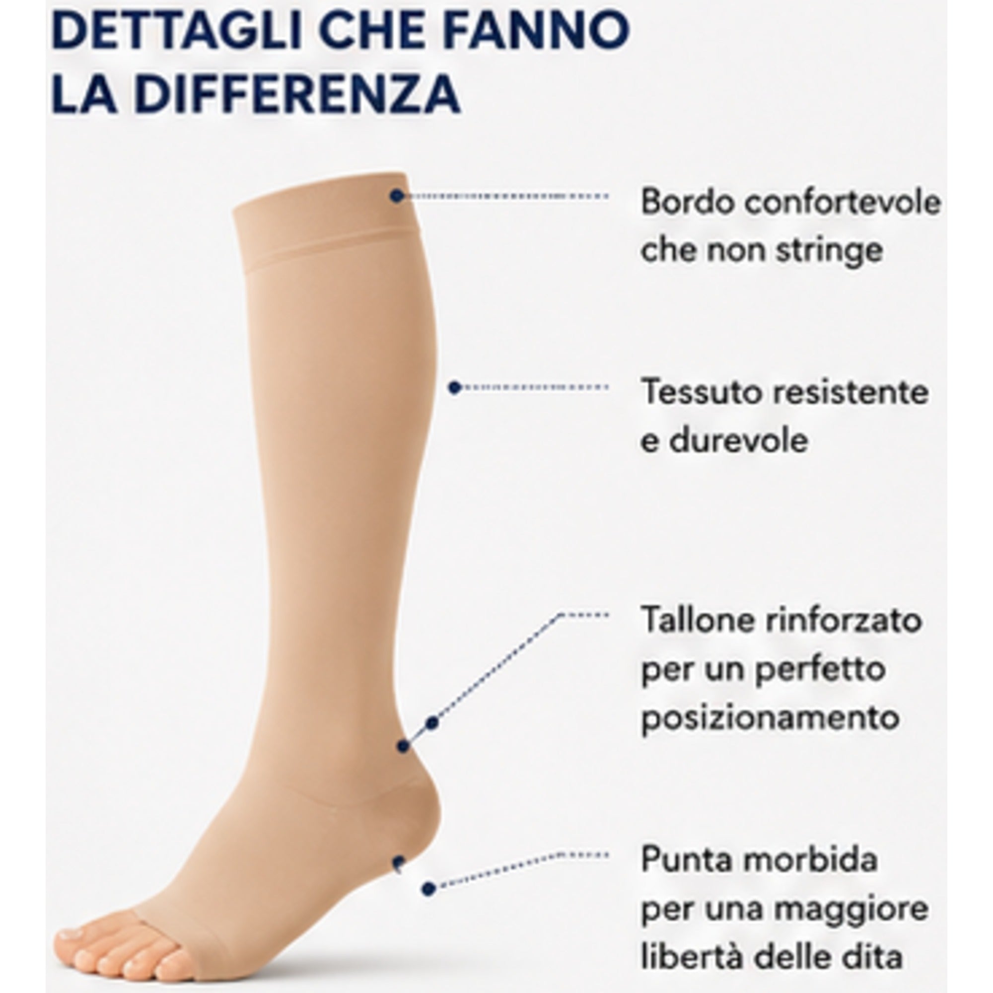 Juzo Soft K1 Open-Toe Compression Knee-High Stockings (AD 2001)