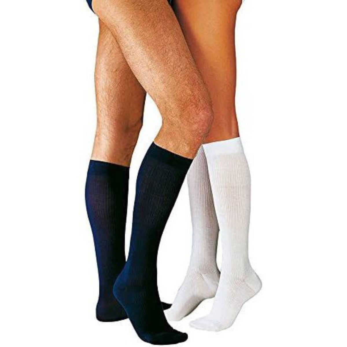 Juzo Compressana Twist Unisex-Stützkniestrümpfe, Marineblau
