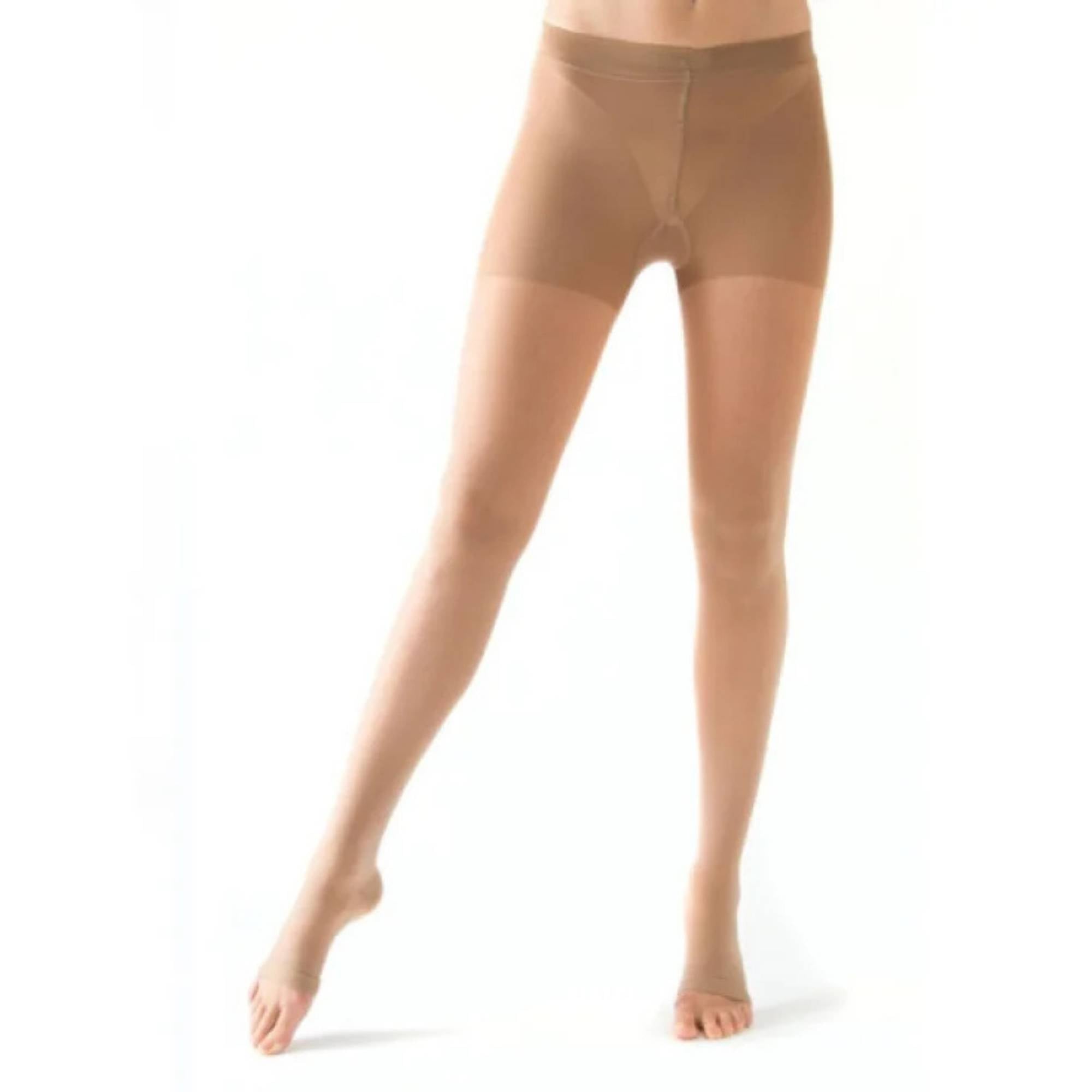 Varisan Etheré Class 1 Open-Toe Compression Tights, Nude