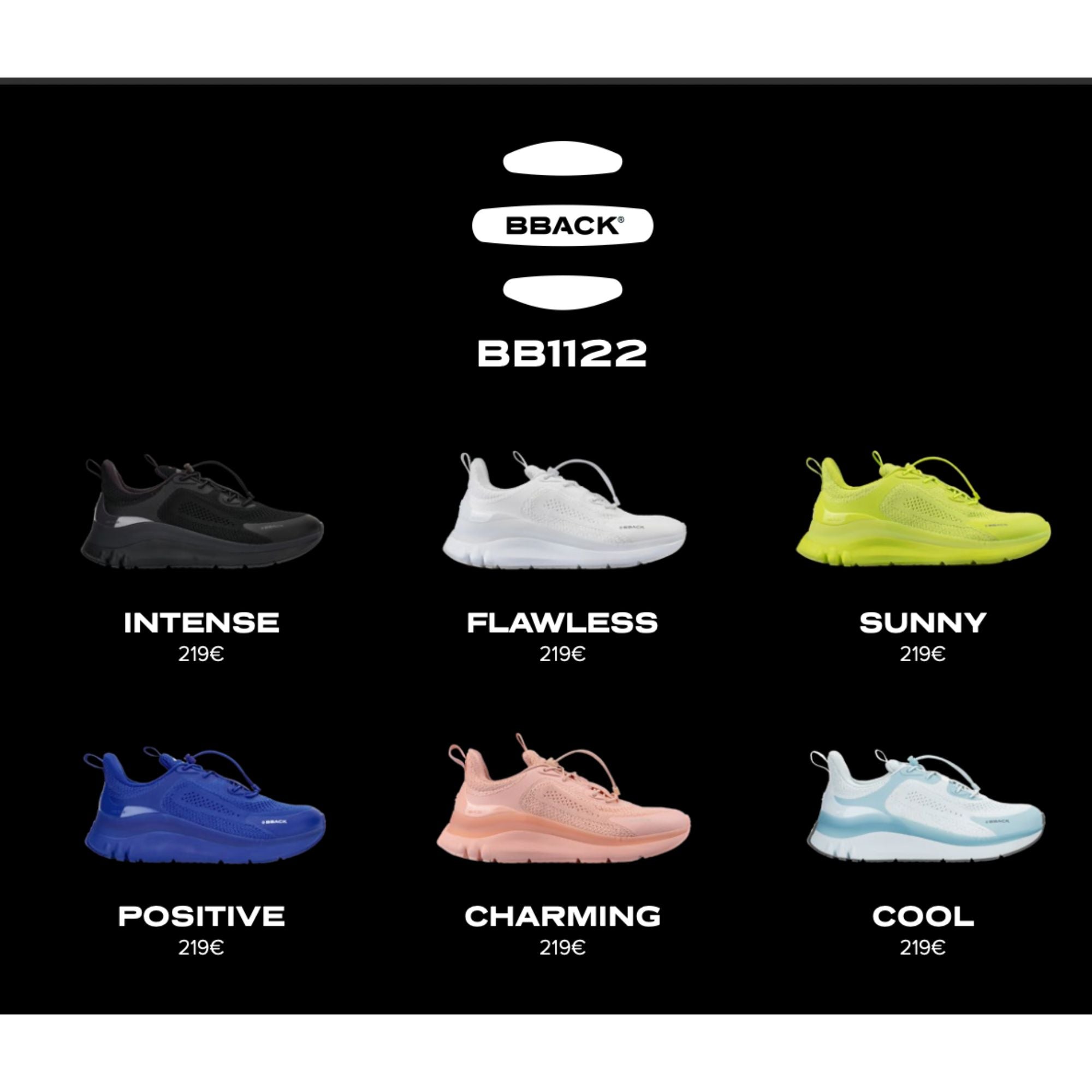 BBACK BB0524 Charming: Sneaker mit hoher Stabilität