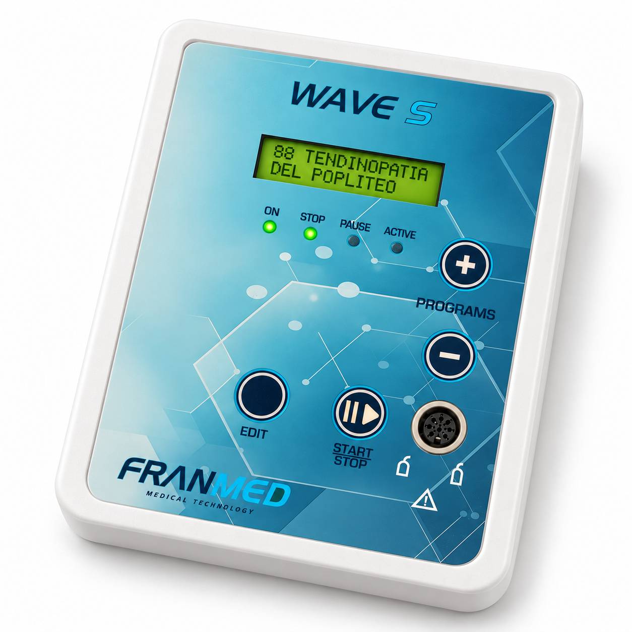 FranMed Wave S, equipo de ultrasonidos 1 y 3 MHz con 98 programas