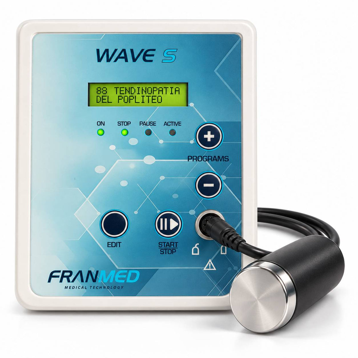 FranMed Wave S, equipo de ultrasonidos 1 y 3 MHz con 98 programas